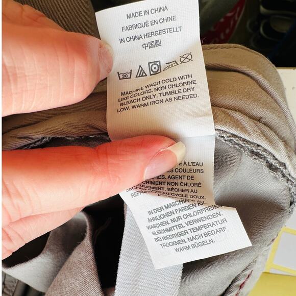 J Crew Khaki Gray 484 Stretch Chambray Trouser Pant Chino 34 / 32 - Picture 10 of 13